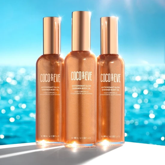 Coco & Eve Sunny Honey Antioxidant Glow Shimmer Body Oil 100ml