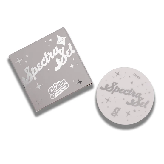 Glisten Cosmetics Grey Spectra Set Colourful Pressed Powder