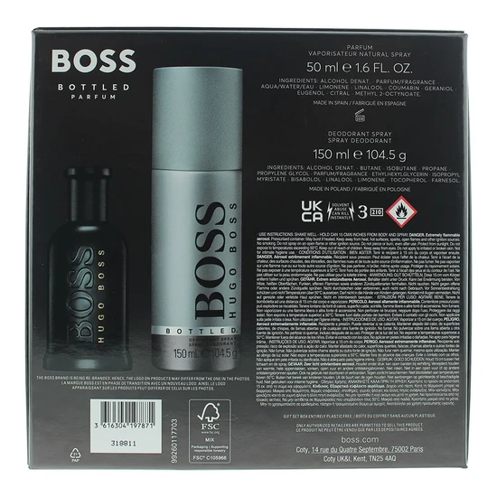 Hugo Boss Boss Bottled Parfum Gift Set Parfum 50ml + Deodorant Spray 150ml