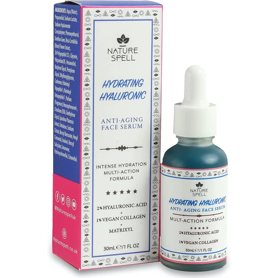 Nature Spell Hydrating Hyaluronic Anti Ageing Face Serum 30ml