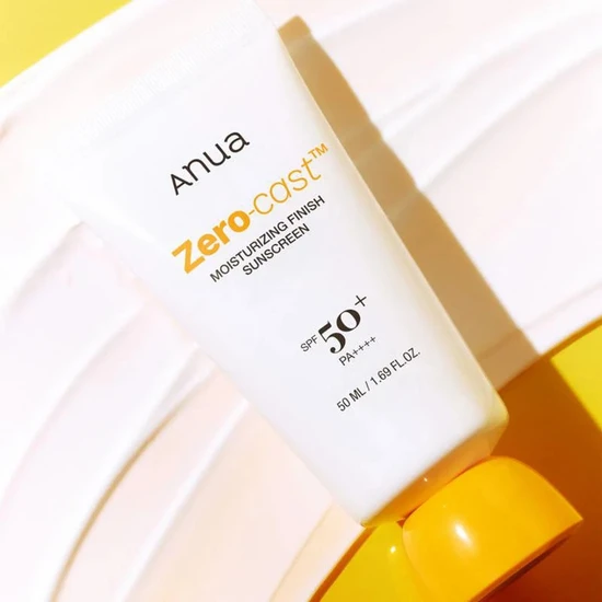 ANUA Zero-Cast Moisturising Finish Sunscreen SPF 50+ 50ml