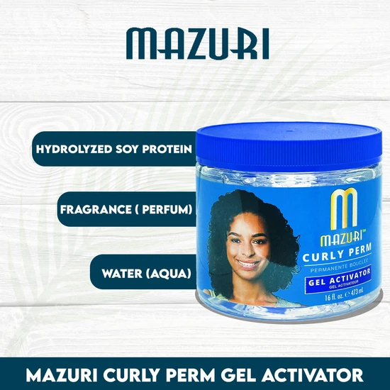 Mazuri Curly Perm Gel Activator 473ml