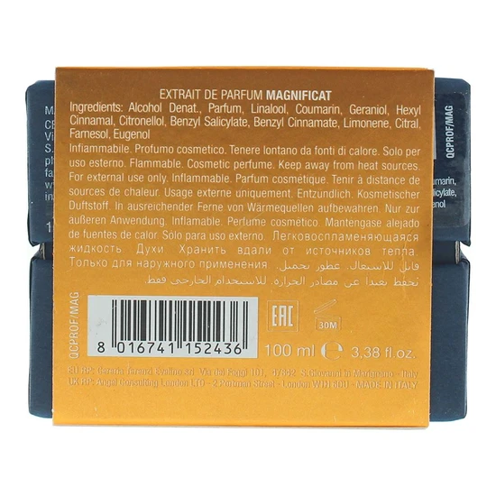 V Canto Magnificat Extrait De Parfum 100ml