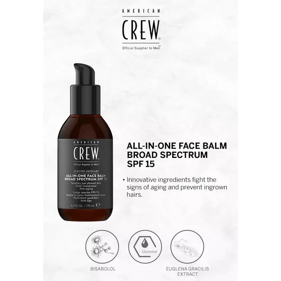 American Crew All-In-One Face Balm SPF 15 150ml
