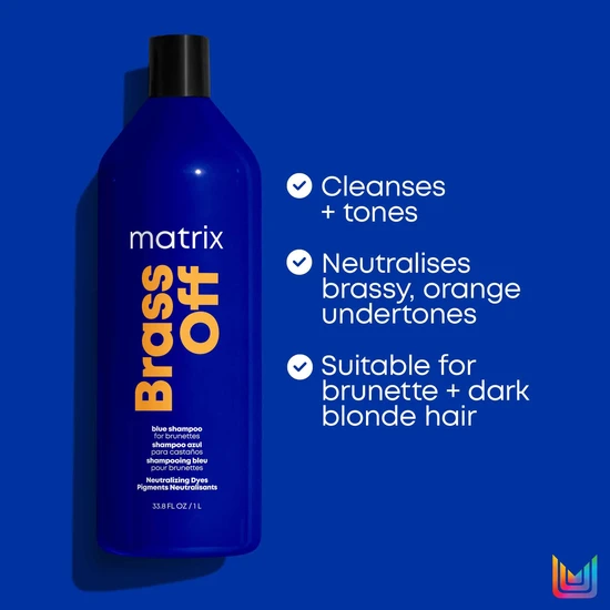 Matrix Brass Off Brunette Blue Shampoo 1000ml