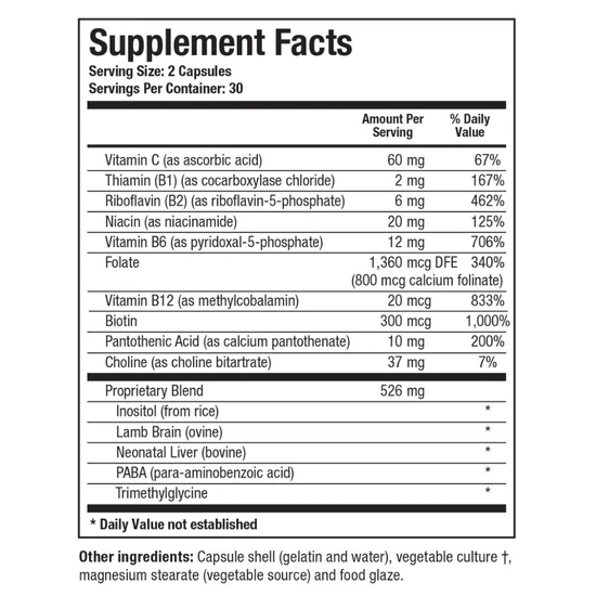 Biotics Research Bio GGG B Special B Complex Capsules 60 Capsules