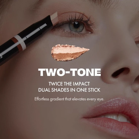 ELROEL Blanc Double Shadow Stick 01 Gold-Espresso