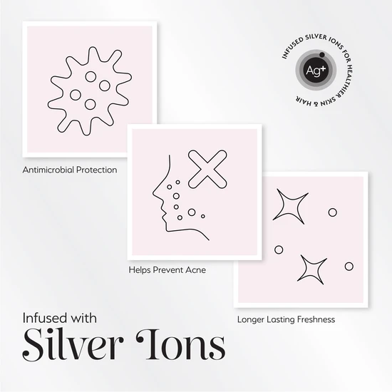 Silver Cloud Fluffy Sleep Mask Infused With Silver Ions Pink