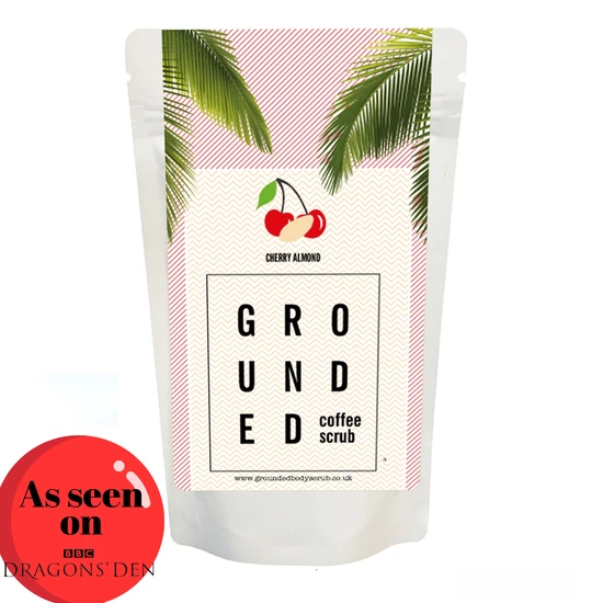 Grounded Body Cherry Almond Coffee Body Exfoliating Scrub 200g