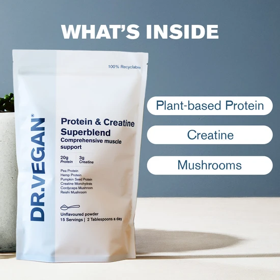 Dr Vegan Protein & Creatine Superblend Supplement