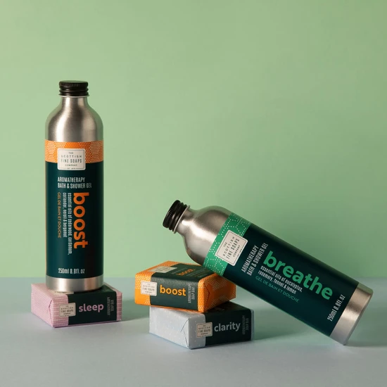 Scottish Fine Soaps Well Being Aromatherapy Breathe Bath & Shower Gel 250ml