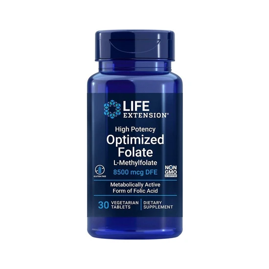 Life Extension High Potency Optimised Folate Tablets 30 Tablets