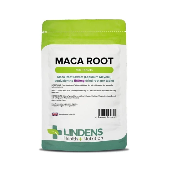 Lindens Maca 500mg Tablets 100 Tablets