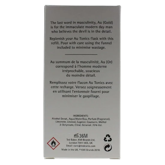 Ted Baker Au Eau De Toilette 50ml - Refill
