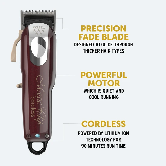 Wahl Cordless Magic Clip Clipper Red
