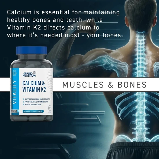 Applied Nutrition Calcium & Vitamin K2 Capsules 60 Capsules