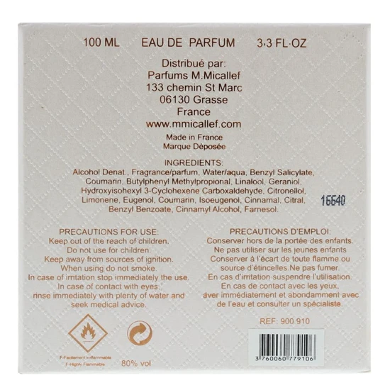 M. Micallef Mon Parfum Cristal Eau De Parfum 100ml