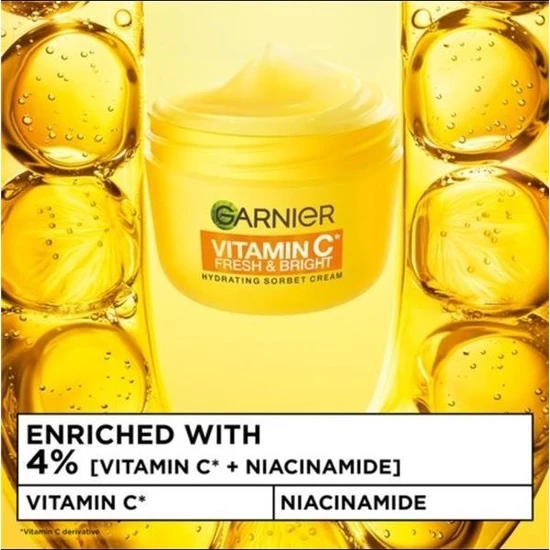 Garnier Vitamin C Fresh & Bright Hydrating Sorbet Cream 85ml