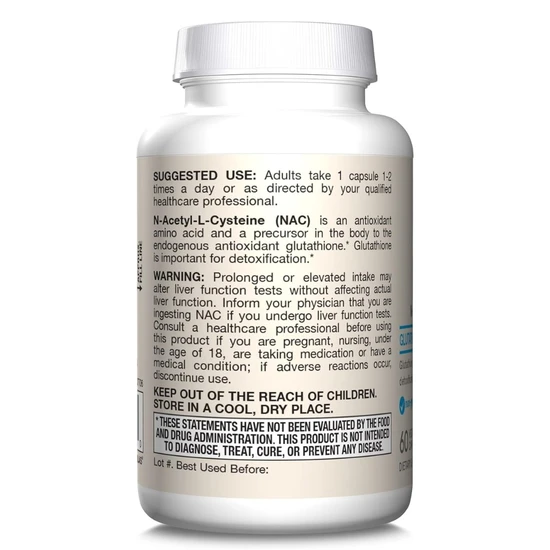 Jarrow Formulas N-A-C 500mg Capsules 60 Capsules