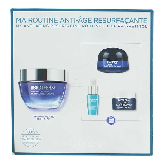 Biotherm Blue Therapy Pro Retinol Gift Set Blue Therapy Pro-Retinol Multi-Correct Cream 50ml + Life Plankton Elixir 7ml + Blue The Soin Yeux 5ml