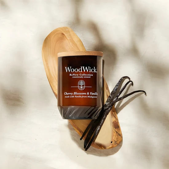 WoodWick Renew Collection Cherry Blossom & Vanilla Large Candle