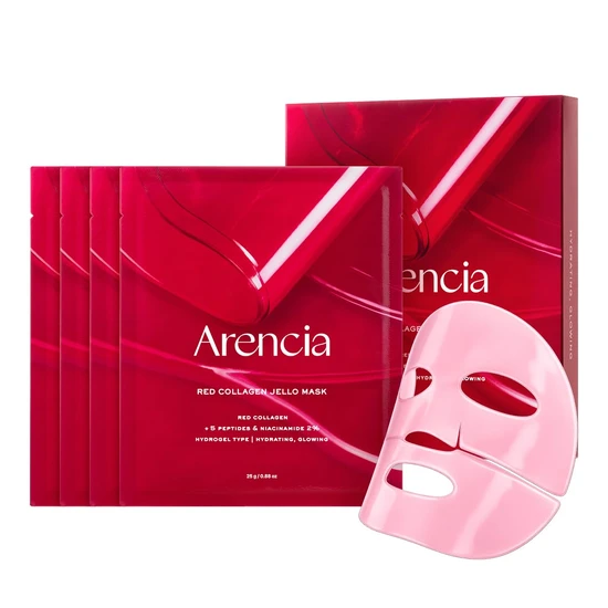 Arencia Red Collagen Jello Sheet Mask x1