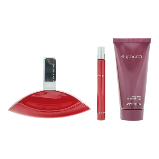 Calvin Klein My Euphoria Eau De Parfum Gift Set 100ml, 10ml + Body Lotion 100ml