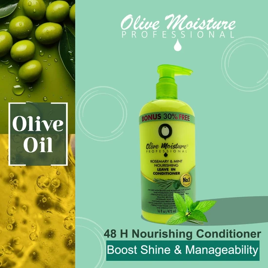Olive Moisture Professional Rosemary & Mint Nourishing Leave-In Conditioner 473ml