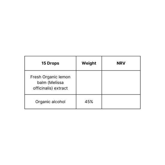 Viridian Organic Lemon Balm Tincture 50ml