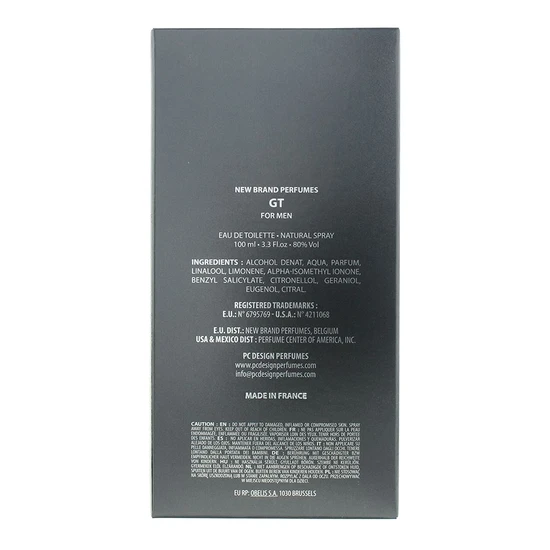 New Brand GT Eau De Toilette 100ml
