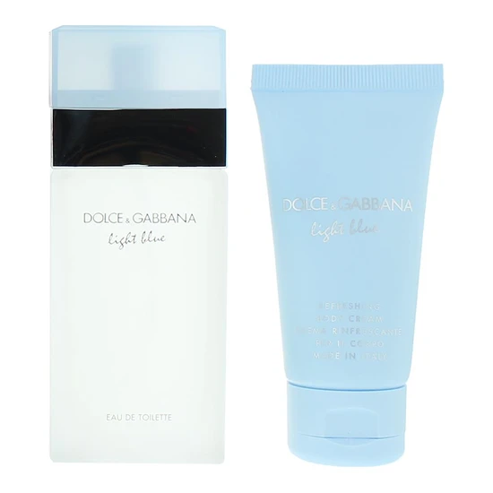 Dolce & Gabbana Light Blue Gift Set Eau De Toilette 50ml + Body Cream 50ml