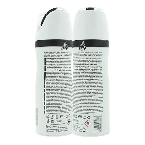 Lattafa Ana Abiyedh Perfumed Deodorant Spray 200ml