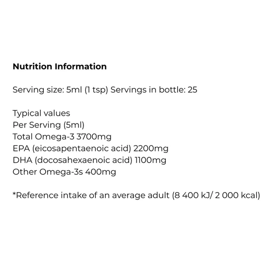 KIKI Health Omega 3 Fish Oil 125ml