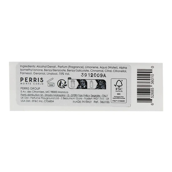 Perris Monte Carlo Arancia Di Sicilia Eau De Parfum 100ml