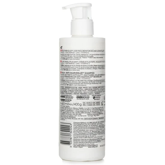 Vichy Dercos Energising Anti-Hair Fall Shampoo 400ml