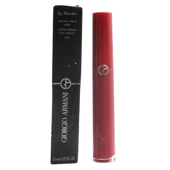 Giorgio Armani Lip Maestro Velvet Liquid Lipstick 509 Ruby Rude