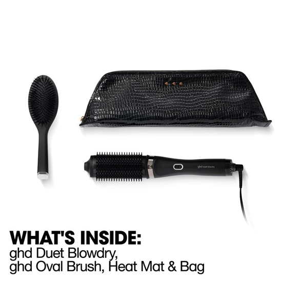 ghd Duet Blowdry Christmas Gift Set 2-in-1 Hair Dryer Brush with Oval Dressing Brush