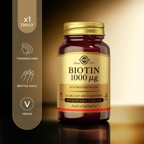 Solgar Biotin 1000ug Capsules 50 Capsules