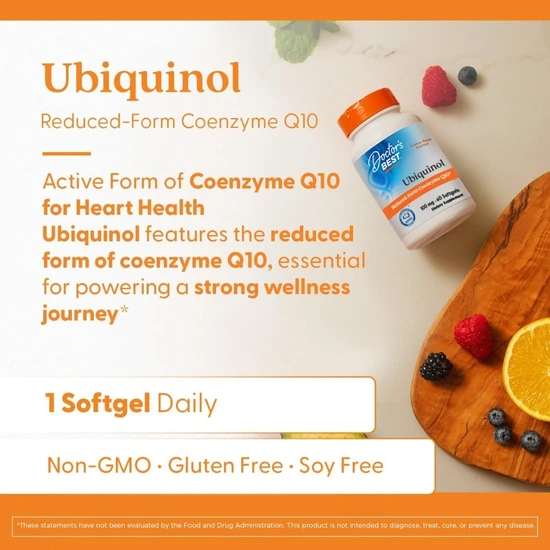 Doctor's Best Ubiquinol With Kaneka QH 100mg-60 Softgels