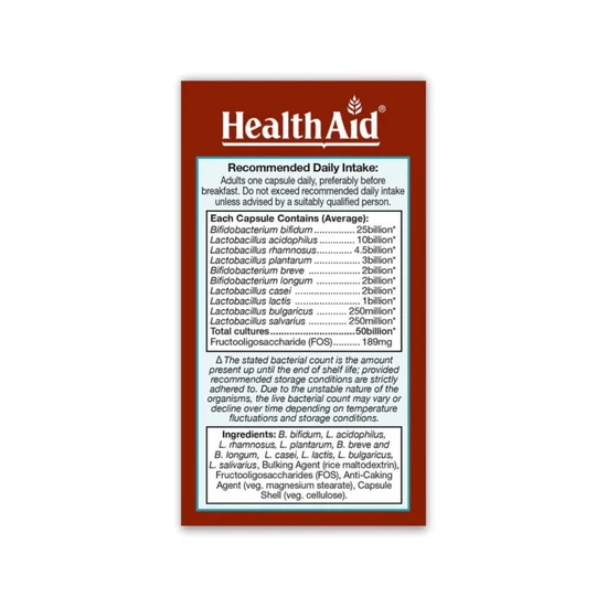 Health Aid ImmuProbio 50 Billion Capsules 30 Capsules