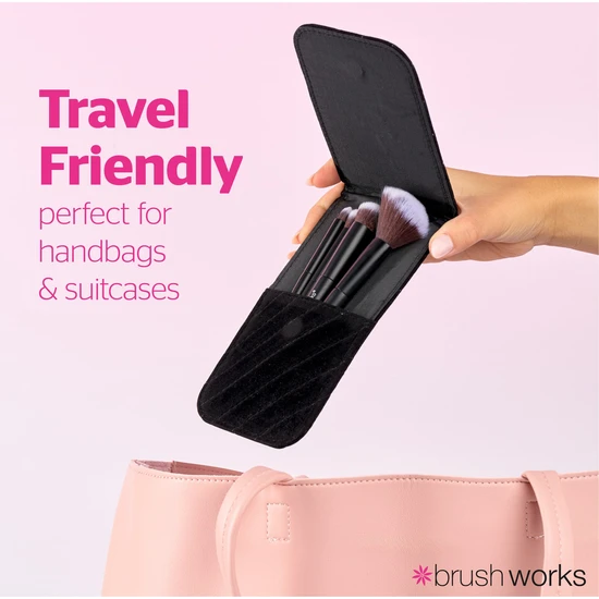 Brushworks Mini Travel Face & Eye Brush Set