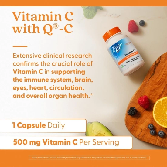 Doctor's Best Vitamin C With Quali-C 500 mg - 120 Vcaps