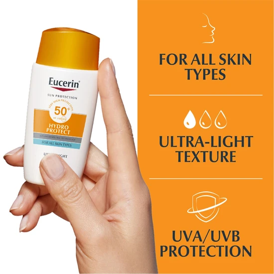 Eucerin Sun Hydro Protect Ultra-Light Fluid SPF 50+ Sunscreen 50ml