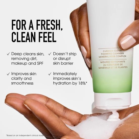 bareMinerals Skinlongevity Cushion Cloud Foaming Cleanser Mineral Herb Complex 120ml