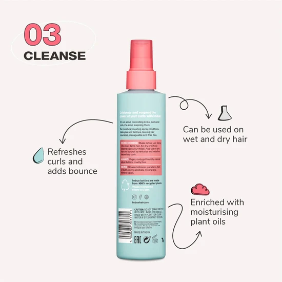 Imbue Curl Inspiring Conditioning Leave-In Spray Vegan & Curly Girl 200ml