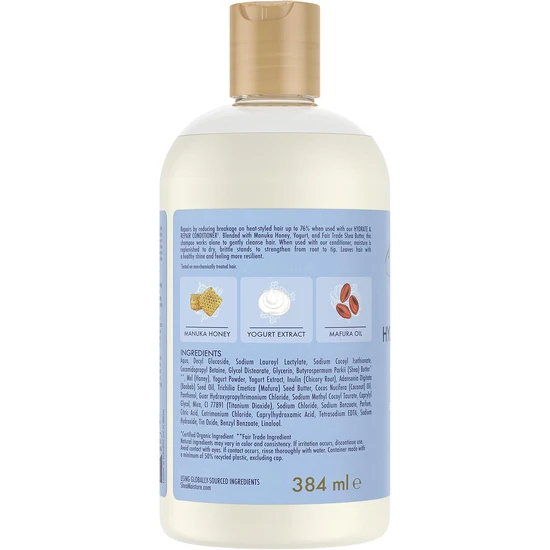 Shea Moisture Manuka Honey & Yogurt Hydrate + Repair Shampoo 384ml