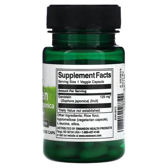 Swanson Genistein From Sophora Japonica Capsules 125mg - 60 Capsules