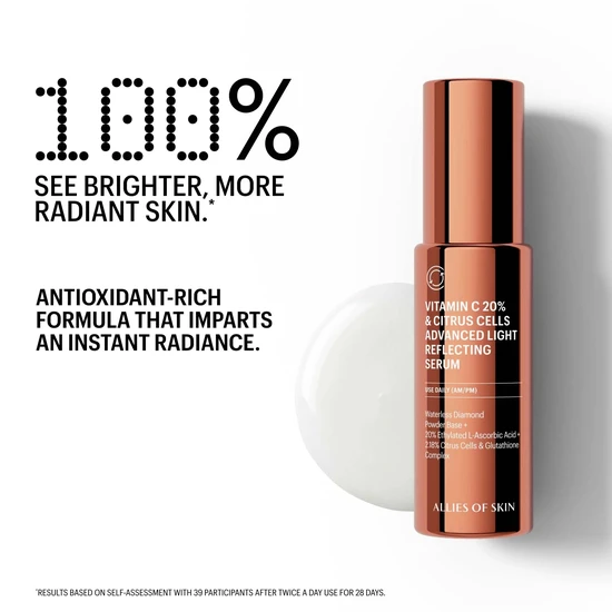 Allies of Skin Vitamin C 20% & Citrus Cells Advanced Light Reflecting Serum 30ml