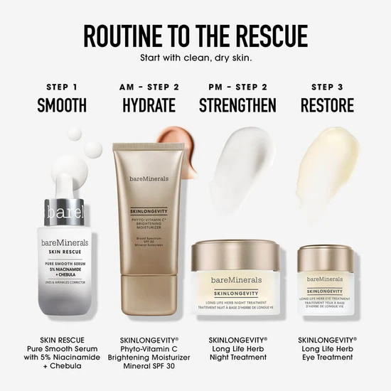 bareMinerals Skin Rescue Pure Smooth Serum 5% Niacinamide + Chebula 30ml
