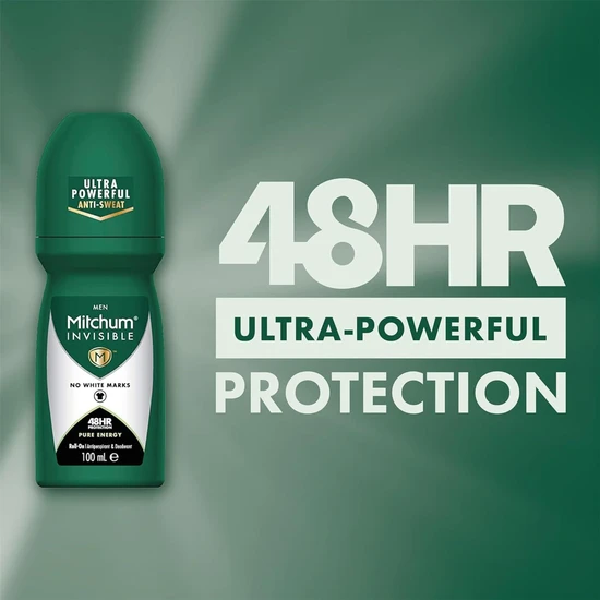 Mitchum Invisible 48HR Pure Energy Roll On 100ml